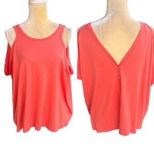 Cop Copine Coral Boxy Romso Top Blouse Low Back Size Small